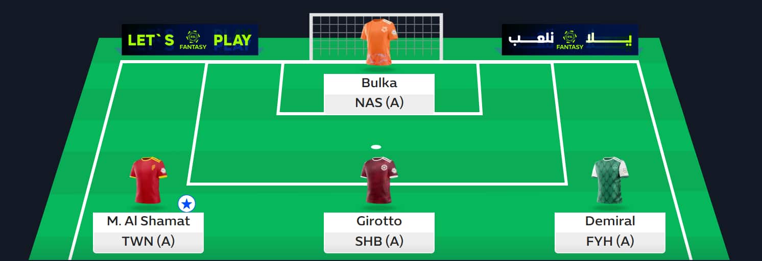 Saudi Fantasy: Round 10 team reveals