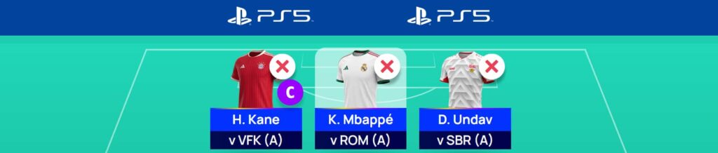 UCL Fantasy Matchday 2: Best Wildcard Team